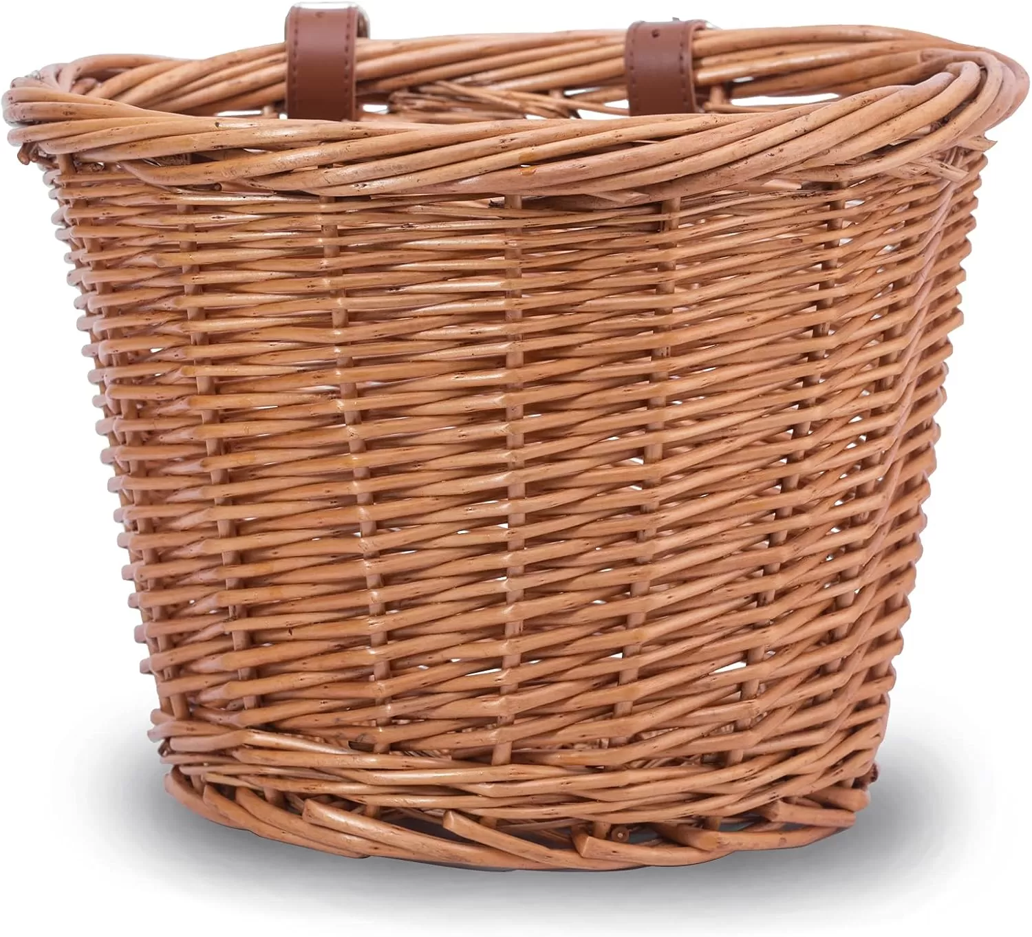 imageDRBIKE Wicker Kids Bike Basket for 1218 Inch Kids Bike Balance Bike Scooter Kids Bicycle Front Handlebar Wicker Baskets Kids Bike AccessoriesBrown Basket Fits for 1824 Inch Bike