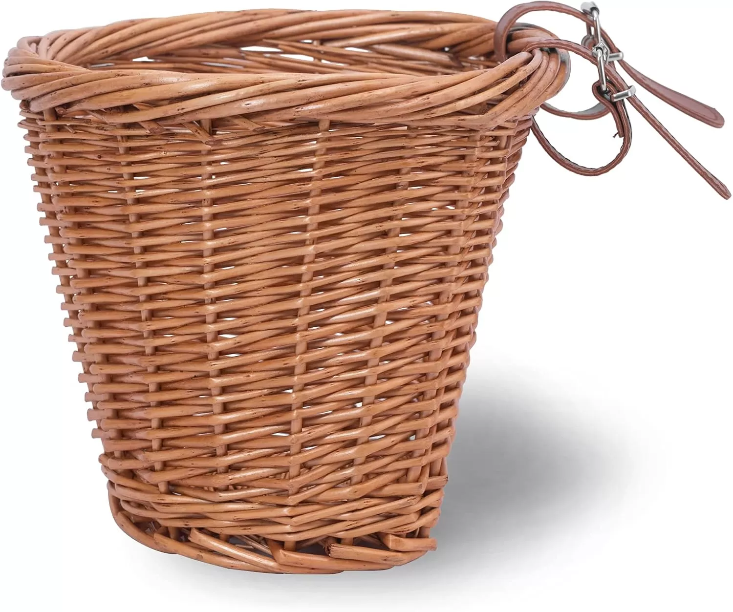 imageDRBIKE Wicker Kids Bike Basket for 1218 Inch Kids Bike Balance Bike Scooter Kids Bicycle Front Handlebar Wicker Baskets Kids Bike AccessoriesBrown Basket Fits for 1824 Inch Bike