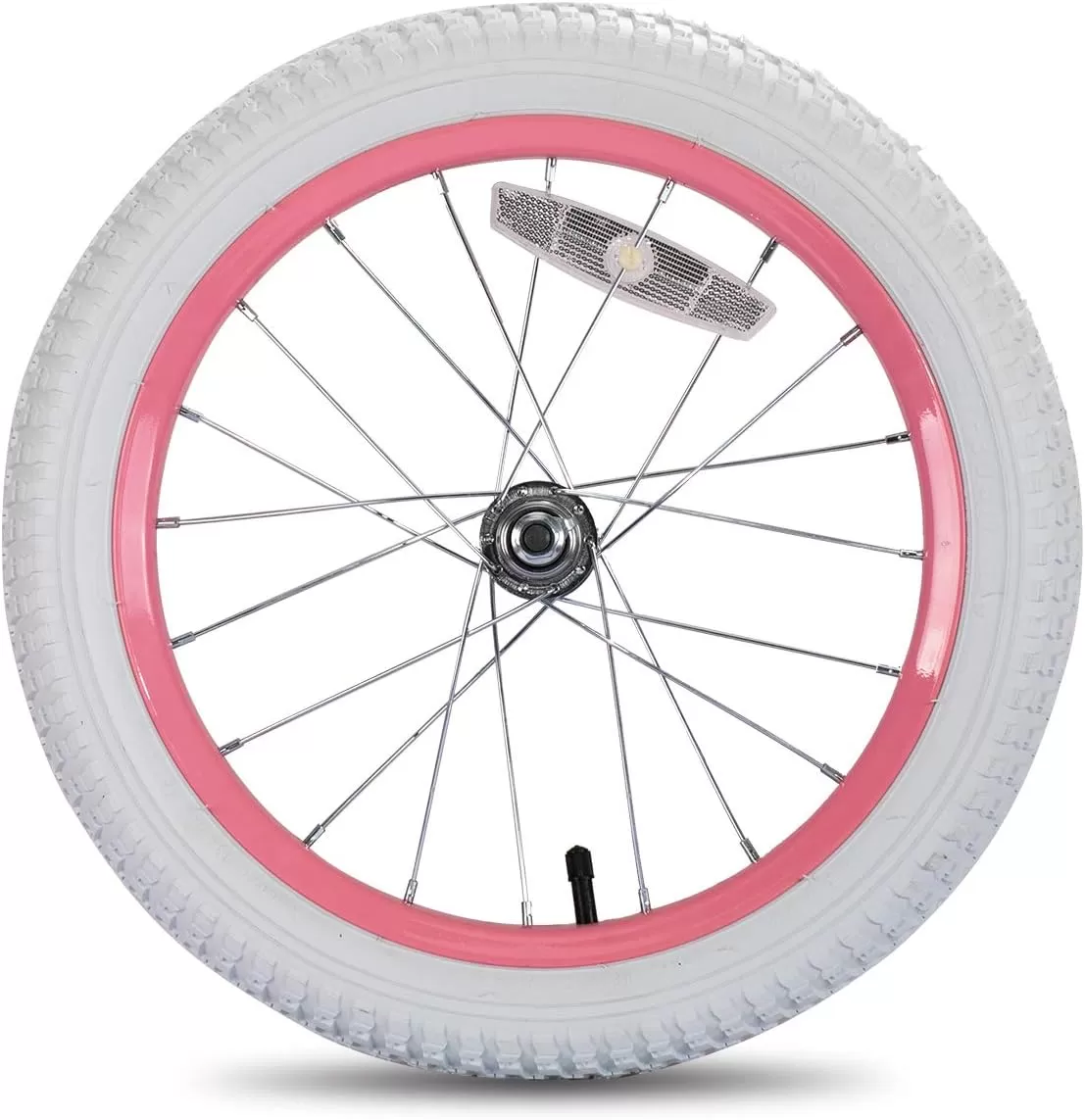 imageJOYSTAR 12 14 16 18 Inch Kids Bike Front Wheels Replacement with Solid Air Rubber Tire and Inner Tube Bicycle Bike Wheels Dont Fit with Huffy Bike Black ampamp WhiteWhite 16 Inch