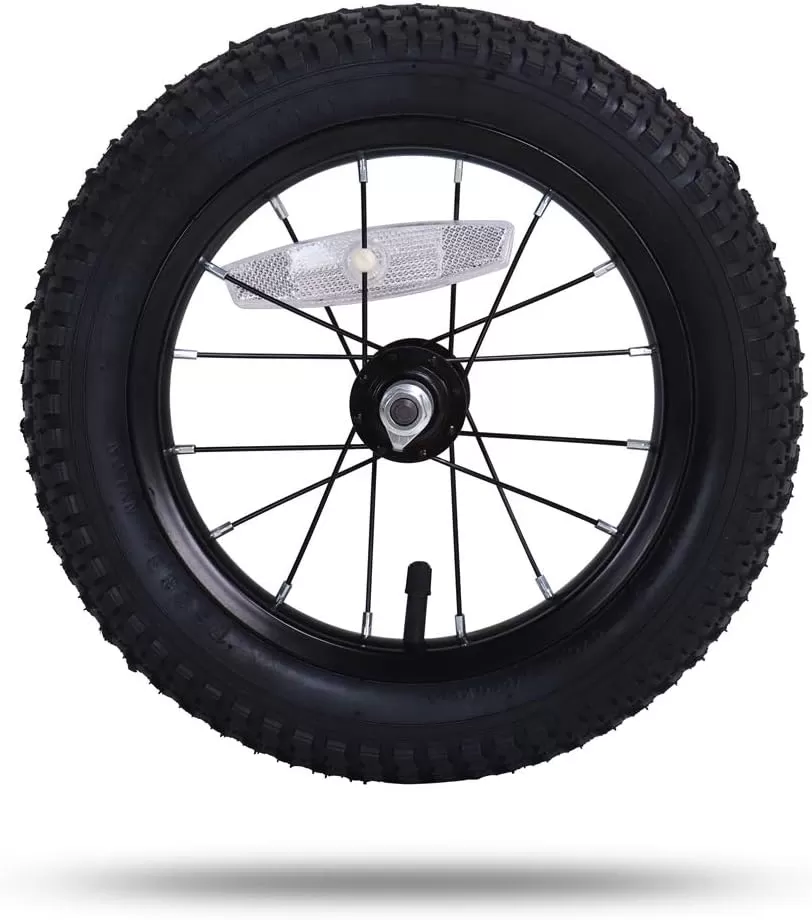 imageJOYSTAR 12 14 16 18 Inch Kids Bike Front Wheels Replacement with Solid Air Rubber Tire and Inner Tube Bicycle Bike Wheels Dont Fit with Huffy Bike Black ampamp WhiteBlack 12 Inch