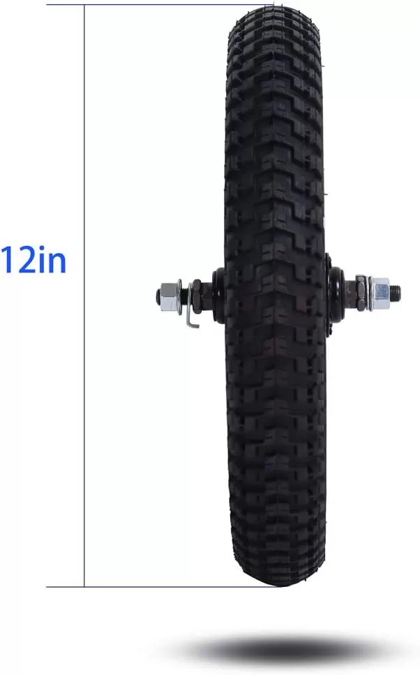 imageJOYSTAR 12 14 16 18 Inch Kids Bike Front Wheels Replacement with Solid Air Rubber Tire and Inner Tube Bicycle Bike Wheels Dont Fit with Huffy Bike Black ampamp WhiteBlack 12 Inch