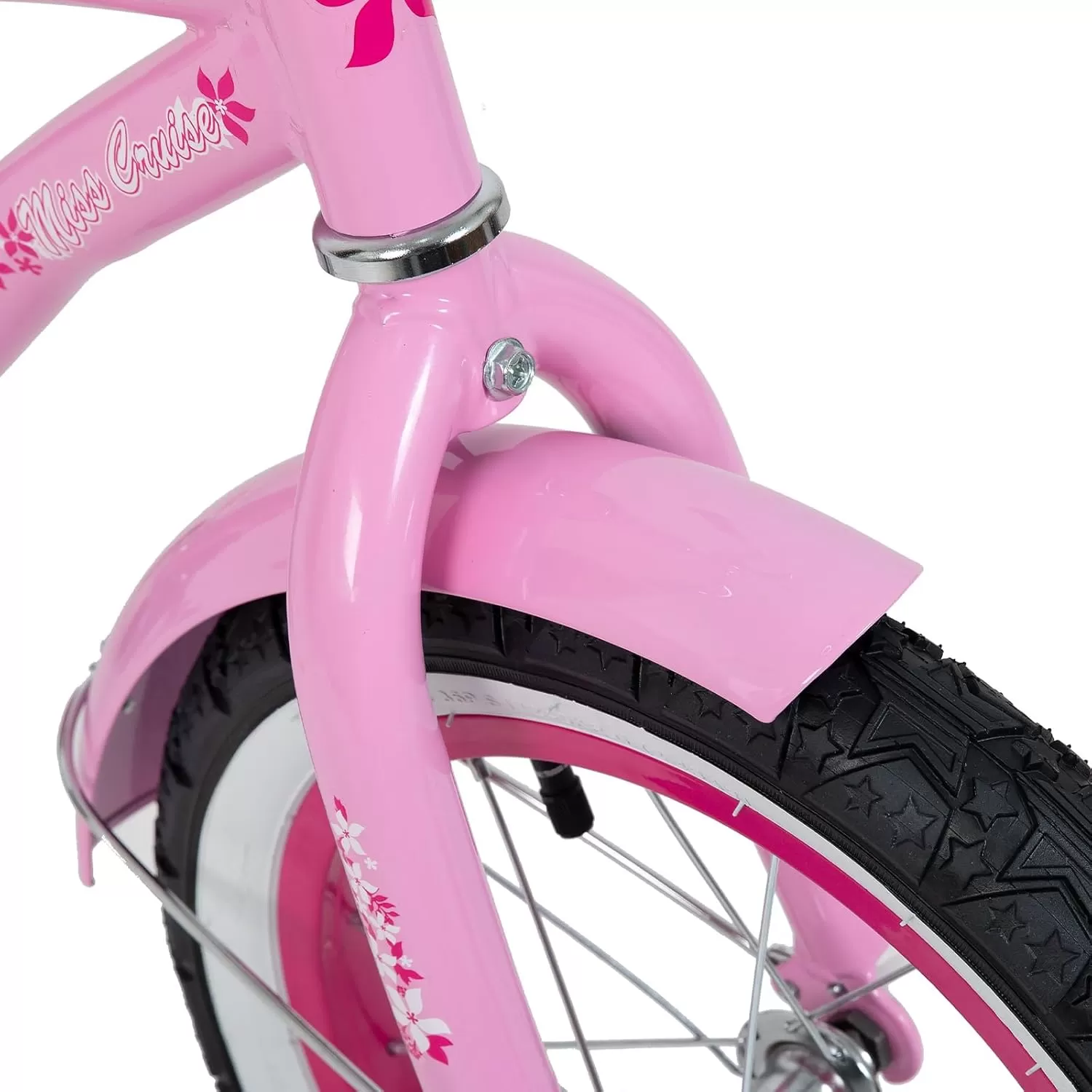 imageJOYSTAR 12 14 16 Inch Kids Cruiser Bike for Ages 27 Years Old Girls ampamp Boys Kids Bike with Training Wheels ampamp Coaster Brake Kids Cruiser Bicycles for ChildrenLight Pink