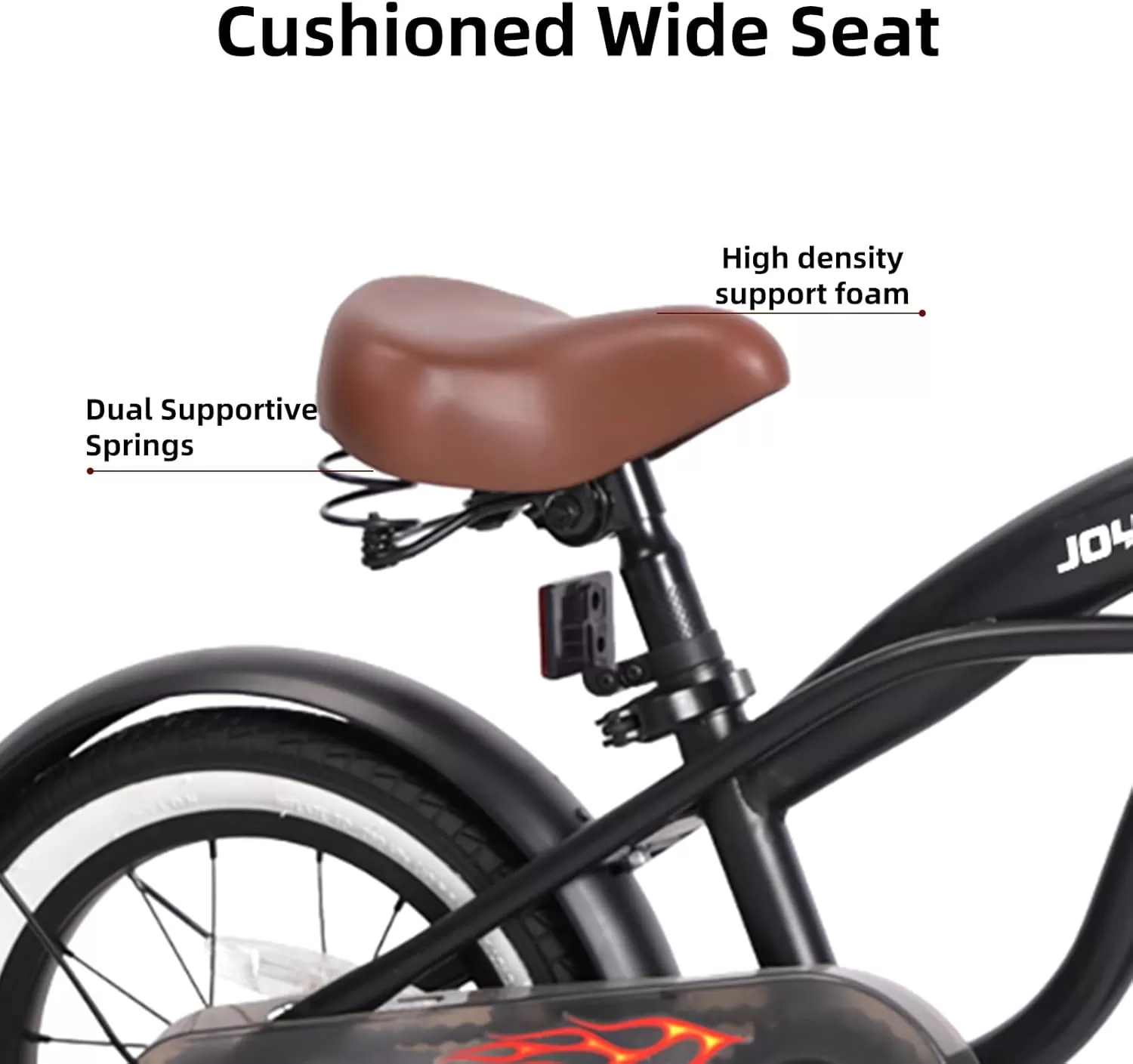 imageJOYSTAR 12 14 16 Inch Kids Cruiser Bike for Ages 27 Years Old Girls ampamp Boys Kids Bike with Training Wheels ampamp Coaster Brake Kids Cruiser Bicycles for ChildrenBlack