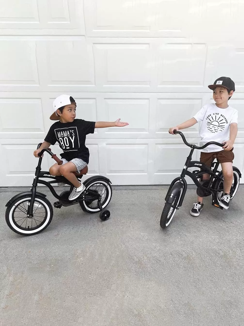 imageJOYSTAR 12 14 16 Inch Kids Cruiser Bike for Ages 27 Years Old Girls ampamp Boys Kids Bike with Training Wheels ampamp Coaster Brake Kids Cruiser Bicycles for ChildrenBlack
