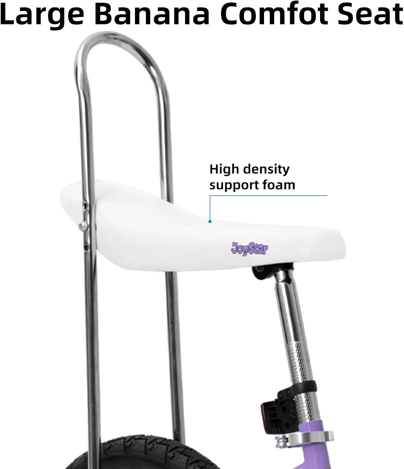 imageJOYSTAR 20 Inch Girls Bike with Training Wheels Banana Seat Bike for Girls Ages 712 Years Old Kids Girls Bicycle with Front Handbrake and Coaster Brakes Kickstand IncludedPurple