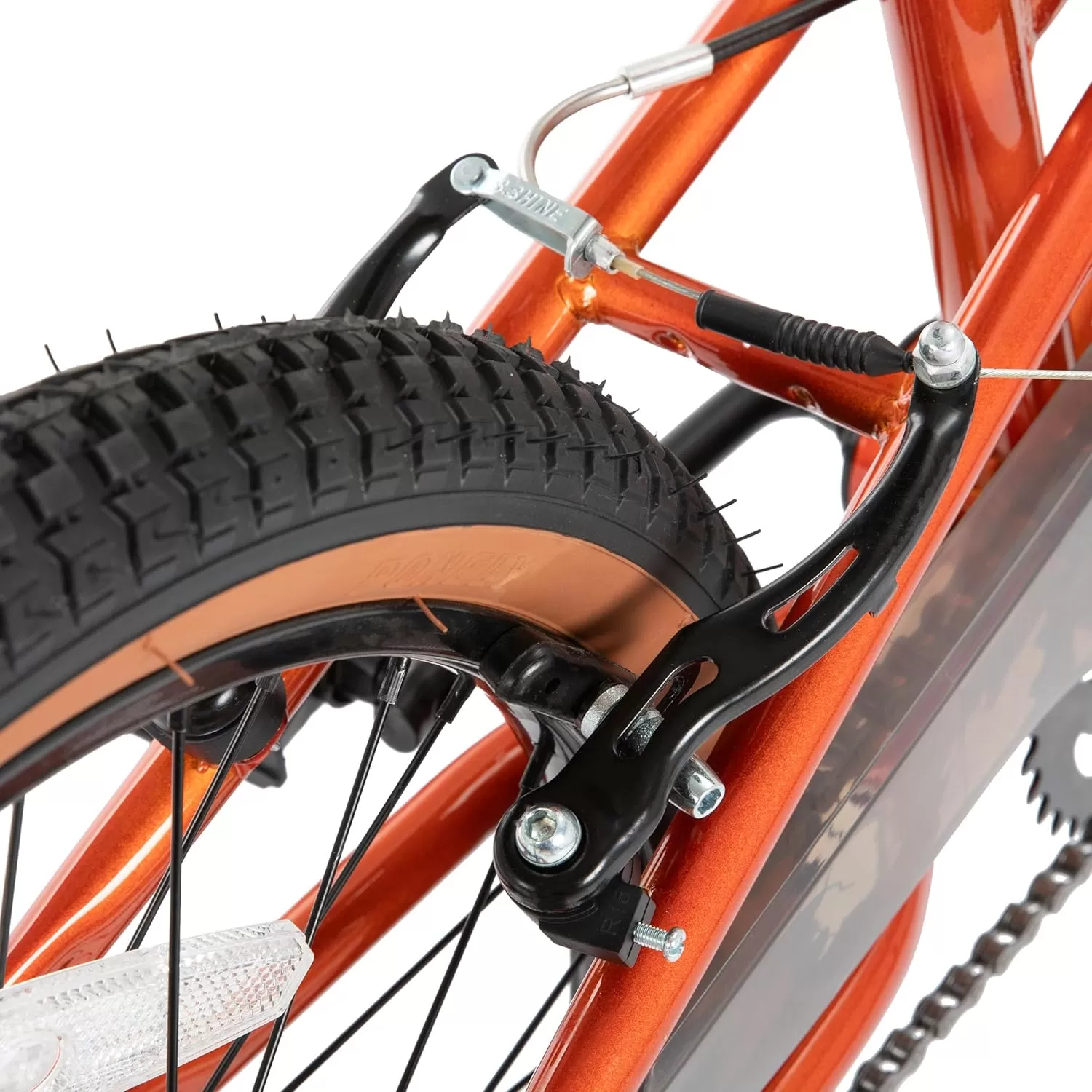 imageJOYSTAR 20 Inch Kids Bike for Age 710 Years 20 Inch Freestyle BMX Bike for Kids and Beginner Level Rider Kids BicycleOrange