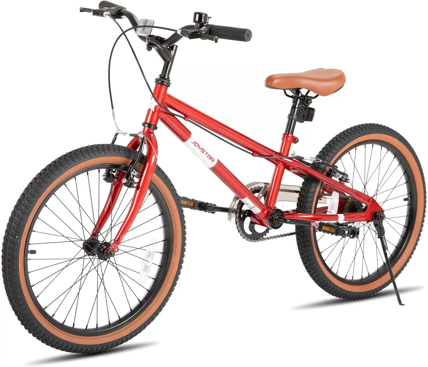 imageJOYSTAR 20 Inch Kids Bike for Age 710 Years 20 Inch Freestyle BMX Bike for Kids and Beginner Level Rider Kids BicycleRed