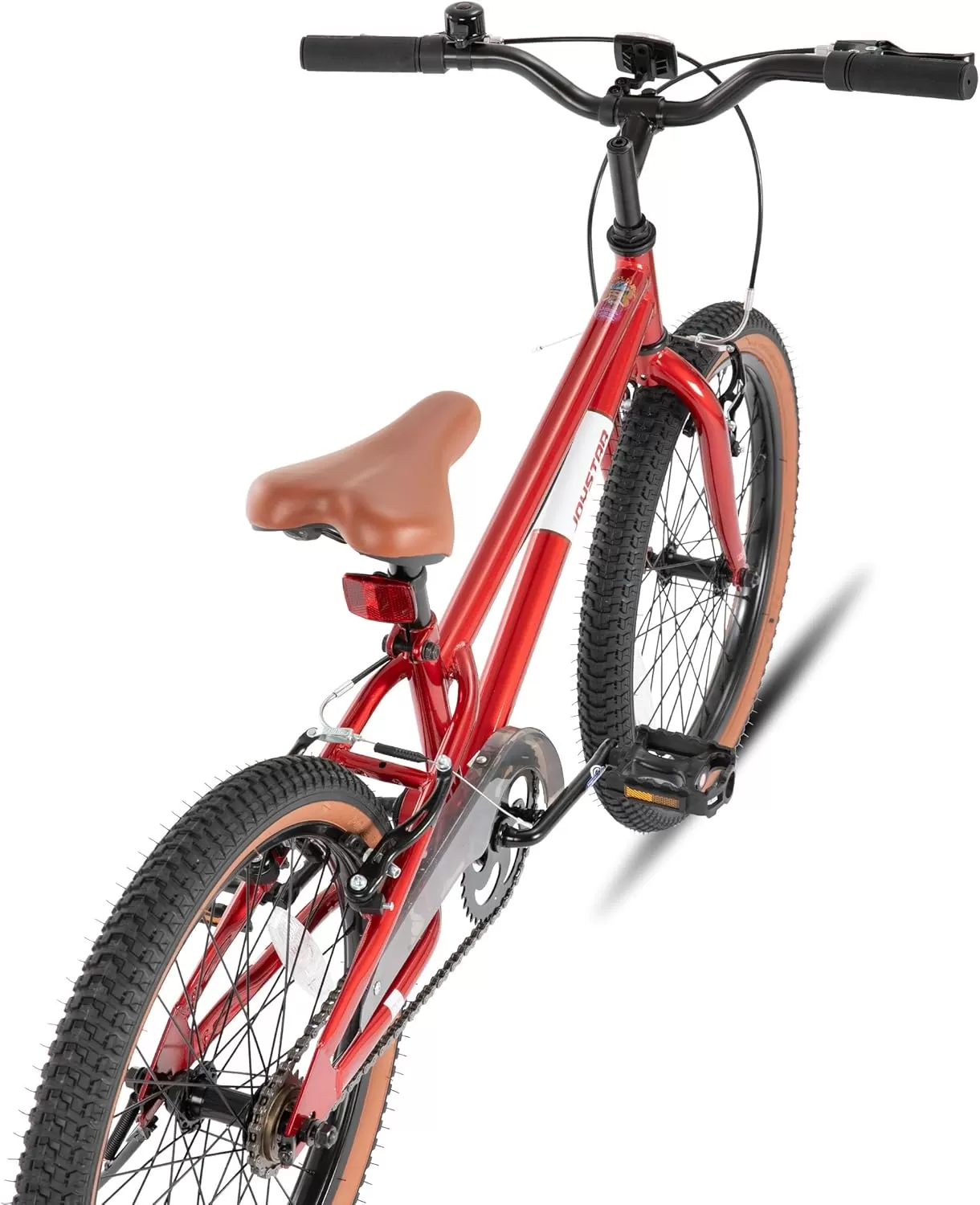 imageJOYSTAR 20 Inch Kids Bike for Age 710 Years 20 Inch Freestyle BMX Bike for Kids and Beginner Level Rider Kids BicycleRed