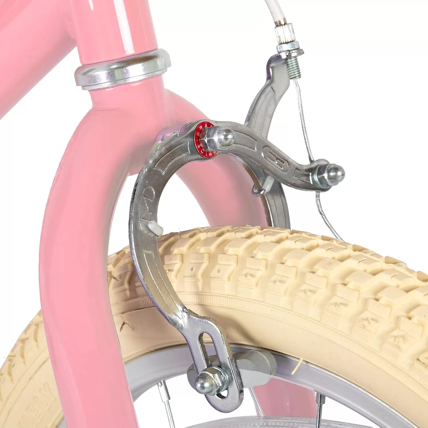 imageJOYSTAR Girls Bike for 212 Years Old Toddlers and Kids 12quot 14quot 16quot Kids Bike with Training Wheels 20 Inch Kids Bicycle with Kickstand Retro Style Kids BikesLight Pink