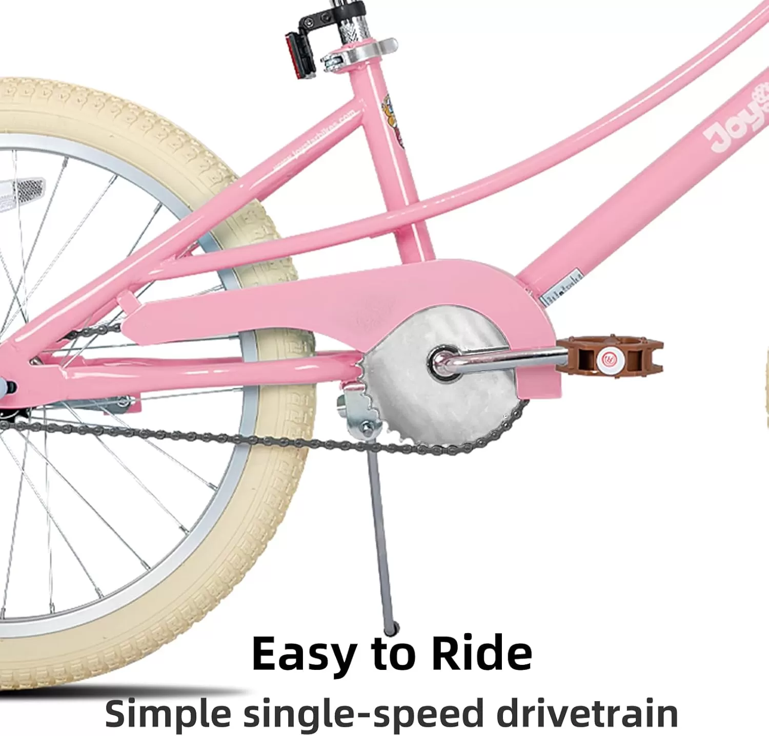 imageJOYSTAR Girls Bike for 212 Years Old Toddlers and Kids 12quot 14quot 16quot Kids Bike with Training Wheels 20 Inch Kids Bicycle with Kickstand Retro Style Kids BikesLight Pink