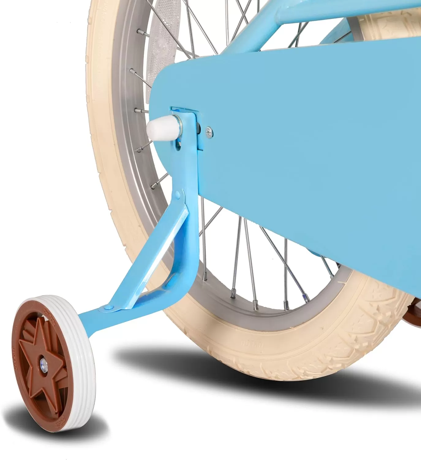 imageJOYSTAR Girls Bike for 212 Years Old Toddlers and Kids 12quot 14quot 16quot Kids Bike with Training Wheels 20 Inch Kids Bicycle with Kickstand Retro Style Kids BikesSky Blue