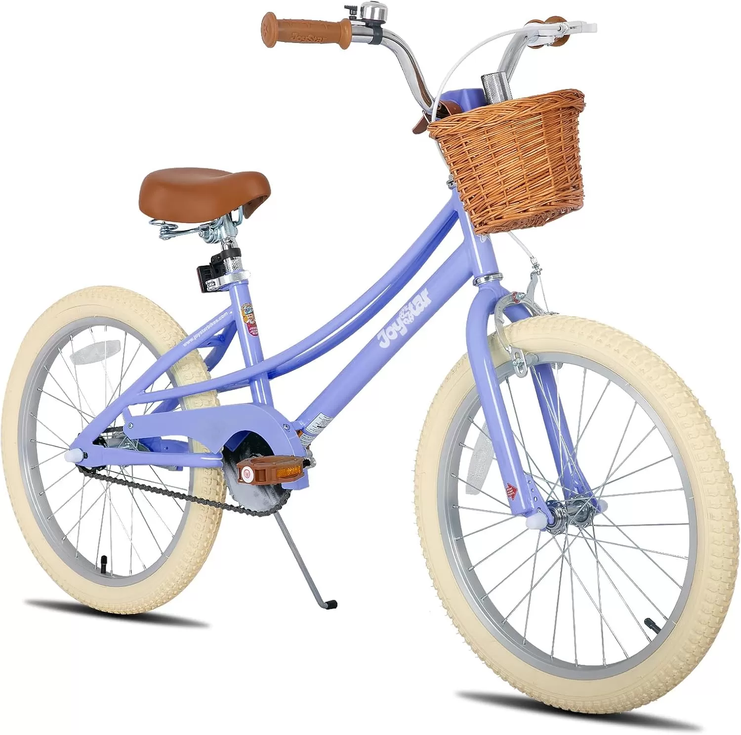 imageJOYSTAR Girls Bike for 212 Years Old Toddlers and Kids 12quot 14quot 16quot Kids Bike with Training Wheels 20 Inch Kids Bicycle with Kickstand Retro Style Kids BikesViolet
