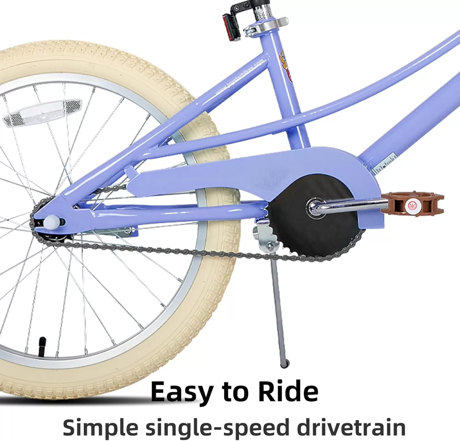 imageJOYSTAR Girls Bike for 212 Years Old Toddlers and Kids 12quot 14quot 16quot Kids Bike with Training Wheels 20 Inch Kids Bicycle with Kickstand Retro Style Kids BikesViolet