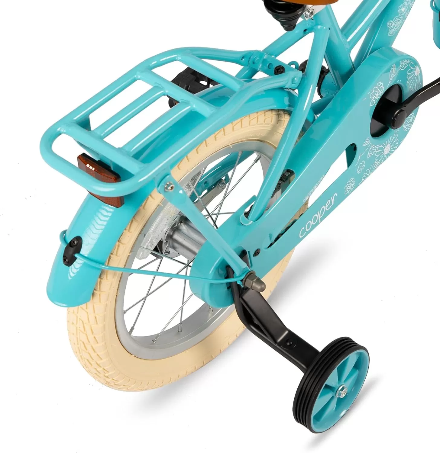 imageJOYSTAR Girls Bike for 212 Years Old Toddlers and Kids 12quot 14quot 16quot Kids Bike with Training Wheels 20 Inch Kids Bicycle with Kickstand Retro Style Kids BikesZGreen