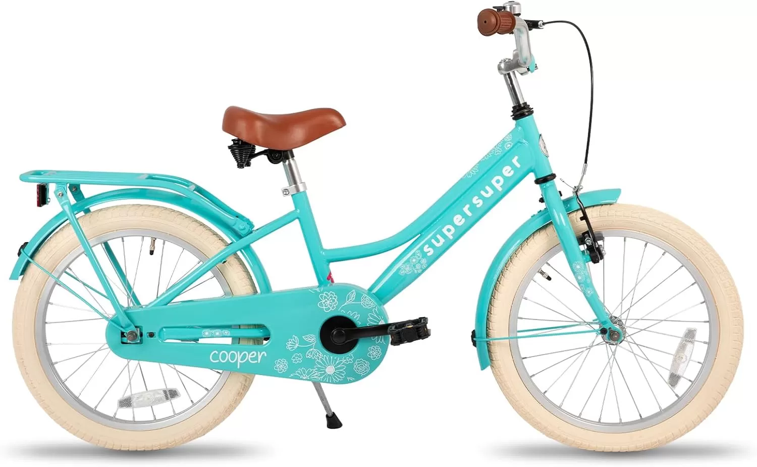 imageJOYSTAR Girls Bike for 212 Years Old Toddlers and Kids 12quot 14quot 16quot Kids Bike with Training Wheels 20 Inch Kids Bicycle with Kickstand Retro Style Kids BikesZGreen