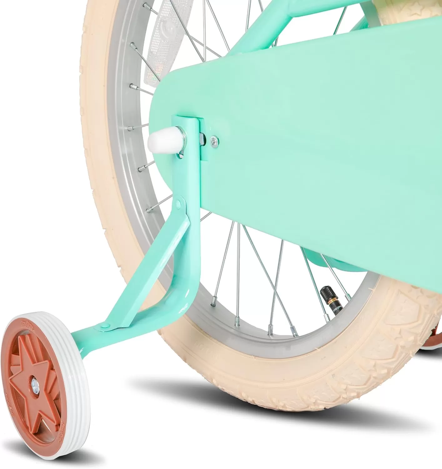 imageJOYSTAR Girls Bike for 212 Years Old Toddlers and Kids 12quot 14quot 16quot Kids Bike with Training Wheels 20 Inch Kids Bicycle with Kickstand Retro Style Kids BikesMint Green