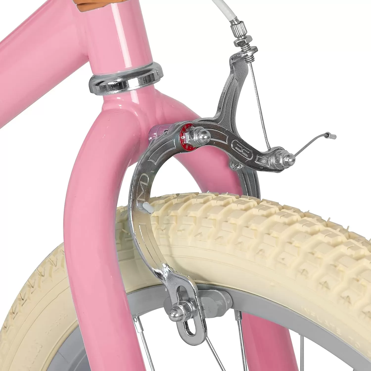 imageJOYSTAR Girls Bike for 212 Years Old Toddlers and Kids 12quot 14quot 16quot Kids Bike with Training Wheels 20 Inch Kids Bicycle with Kickstand Retro Style Kids BikesLight Pink