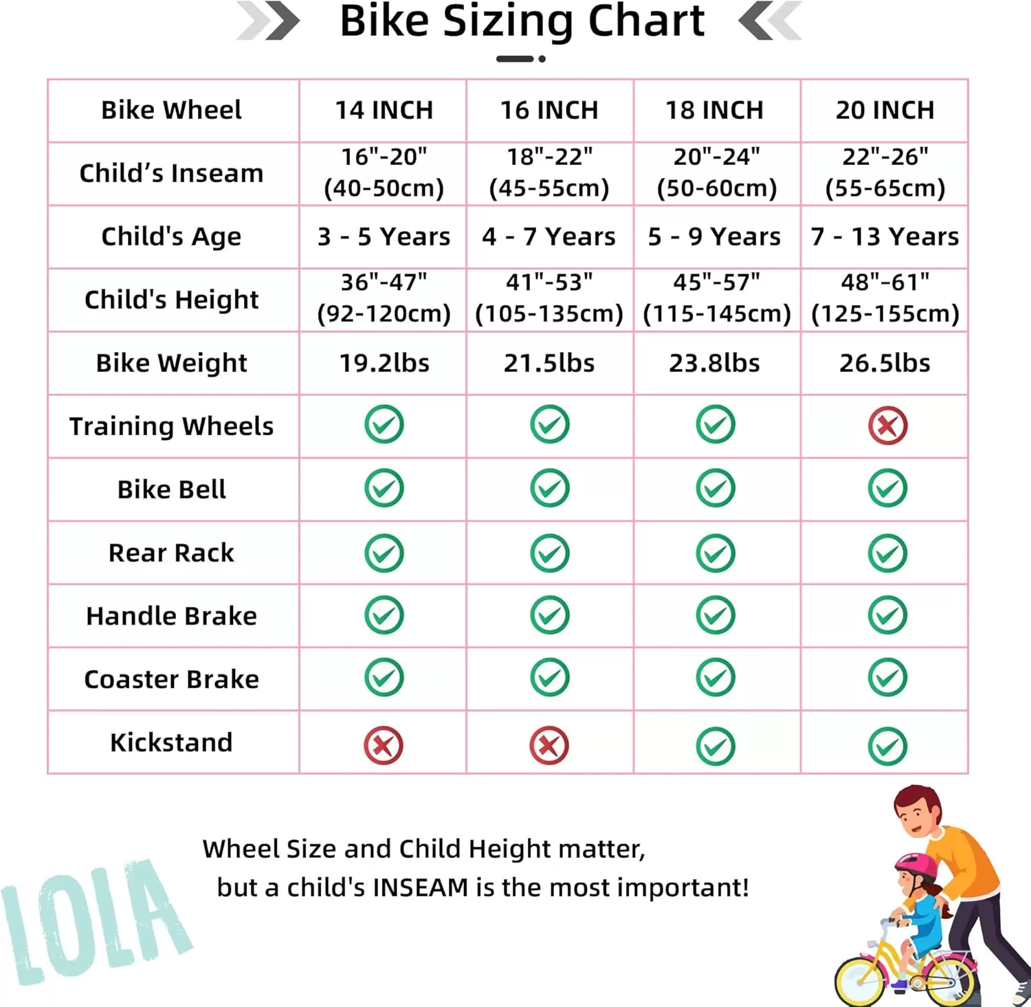 imageJOYSTAR Girls Bike for Toddlers and Kids Age 310 Years 14 16 18 Inch Kids Bike with Training Wheels and Handbrakes 20Inch Girls Bike Multiple ColorsLola Grey