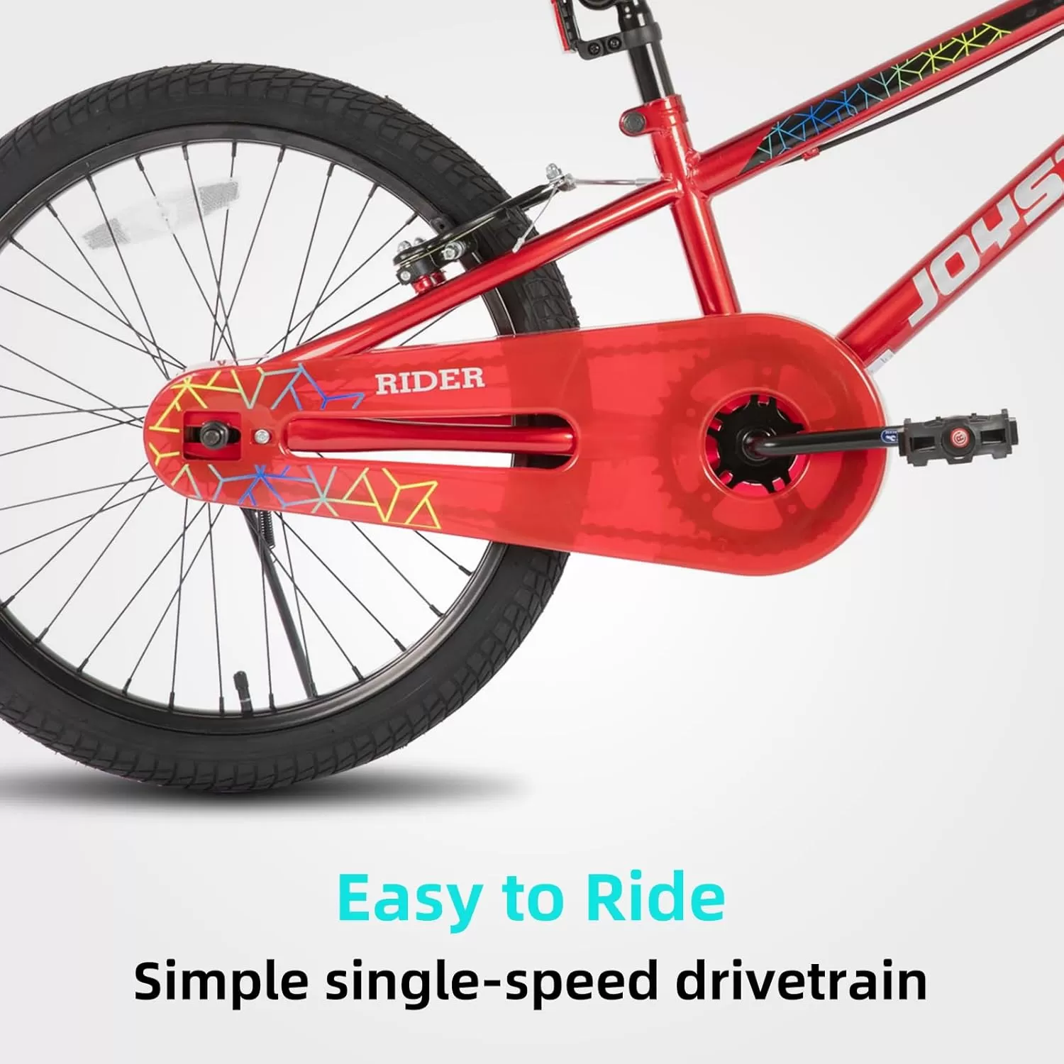 imageJOYSTAR Kids Bike for Ages 212 Years Old Boys Girls 1220 Inch BMX Style Kids Bikes with Training Wheels Children Bicycle for Kids and Toddler Multiple Colorsscarlet red