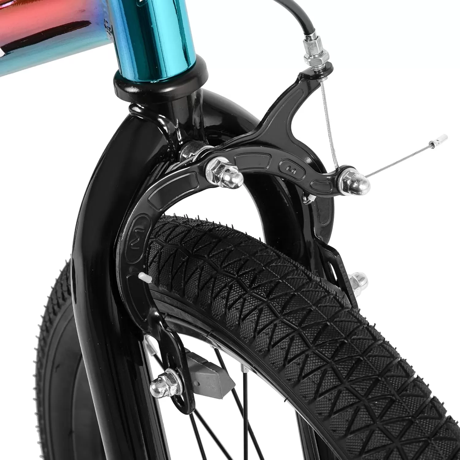 imageJOYSTAR Kids Bike for Ages 212 Years Old Boys Girls 1220 Inch BMX Style Kids Bikes with Training Wheels Children Bicycle for Kids and Toddler Multiple ColorsOil Slick