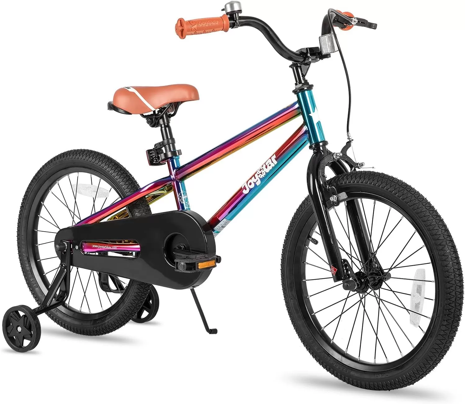 imageJOYSTAR Kids Bike for Ages 212 Years Old Boys Girls 1220 Inch BMX Style Kids Bikes with Training Wheels Children Bicycle for Kids and Toddler Multiple ColorsOil Slick