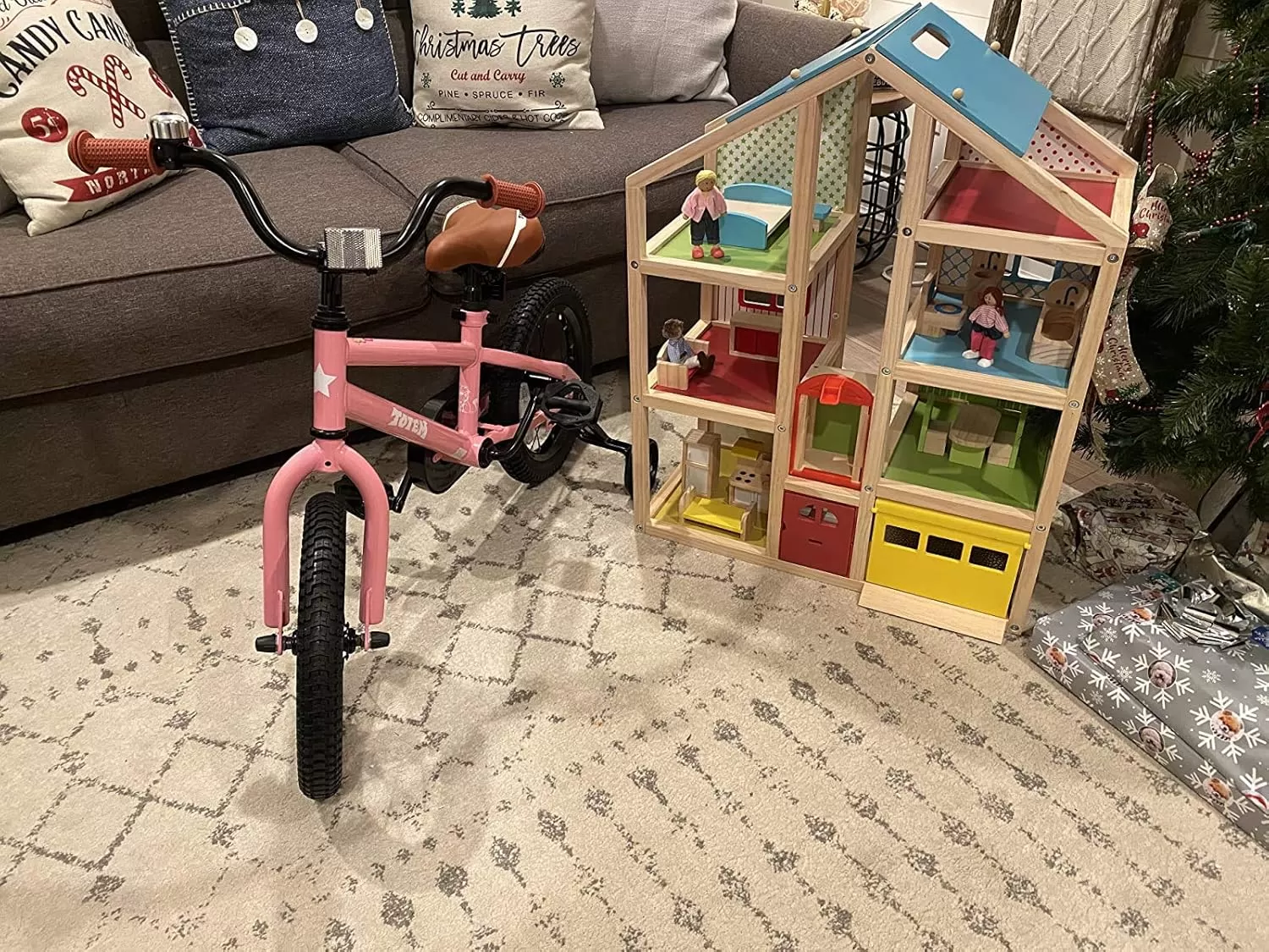 imageJOYSTAR Kids Bike for Ages 212 Years Old Boys Girls 1220 Inch BMX Style Kids Bikes with Training Wheels Children Bicycle for Kids and Toddler Multiple ColorsPink