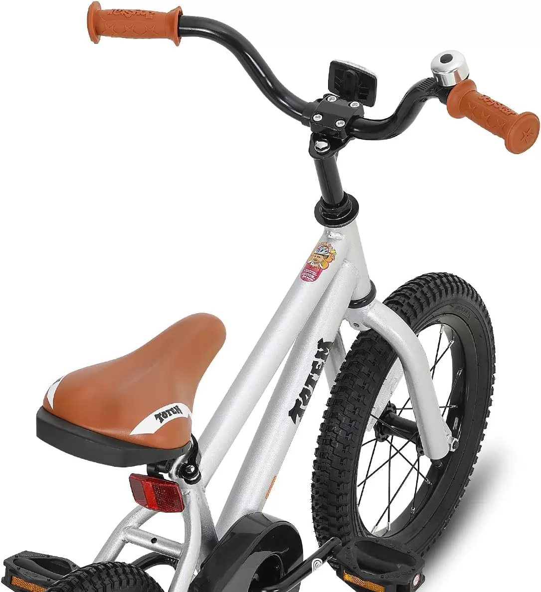 imageJOYSTAR Kids Bike for Ages 212 Years Old Boys Girls 1220 Inch BMX Style Kids Bikes with Training Wheels Children Bicycle for Kids and Toddler Multiple ColorsSilver