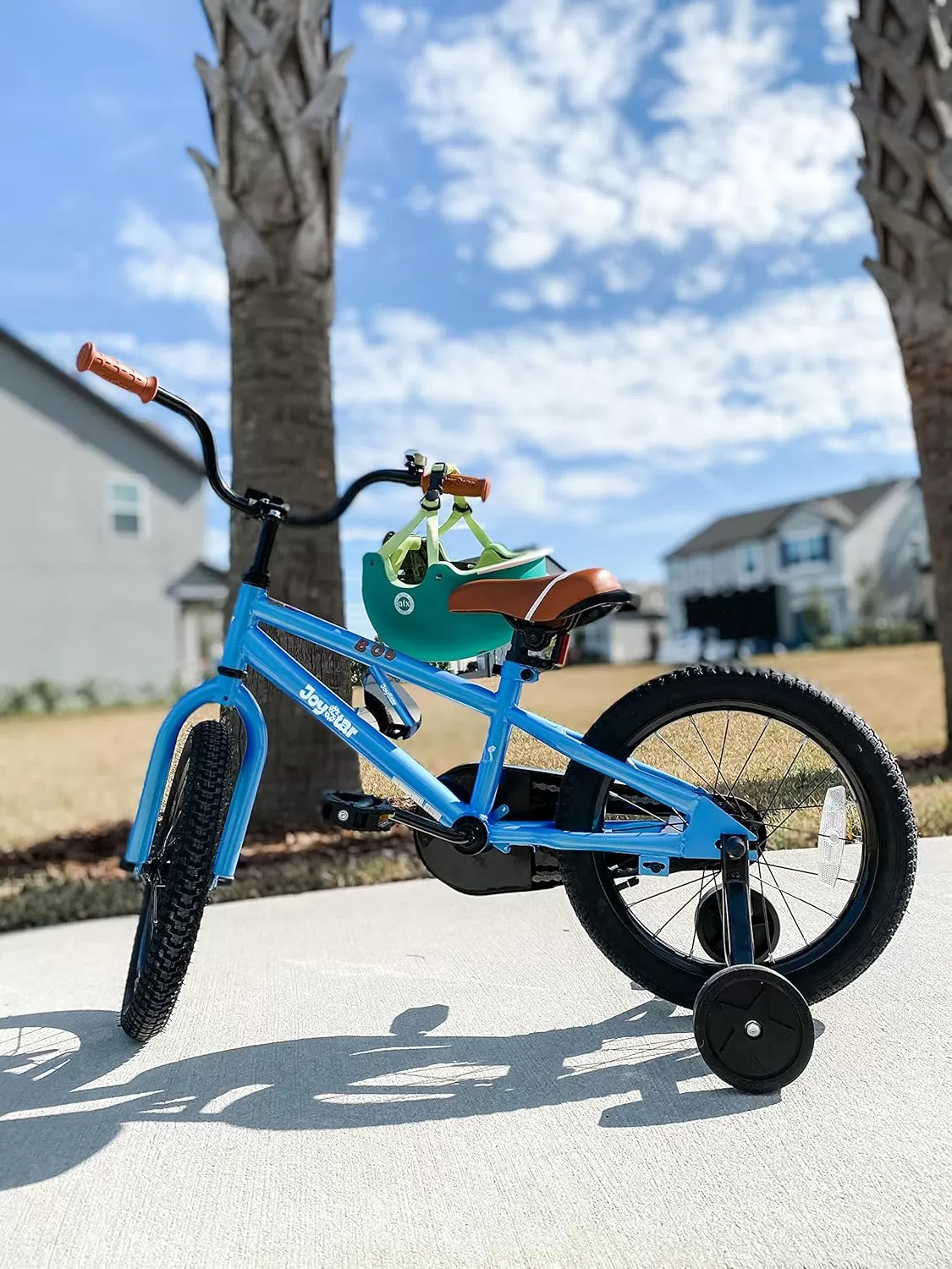 imageJOYSTAR Kids Bike for Ages 212 Years Old Boys Girls 1220 Inch BMX Style Kids Bikes with Training Wheels Children Bicycle for Kids and Toddler Multiple ColorsBlue