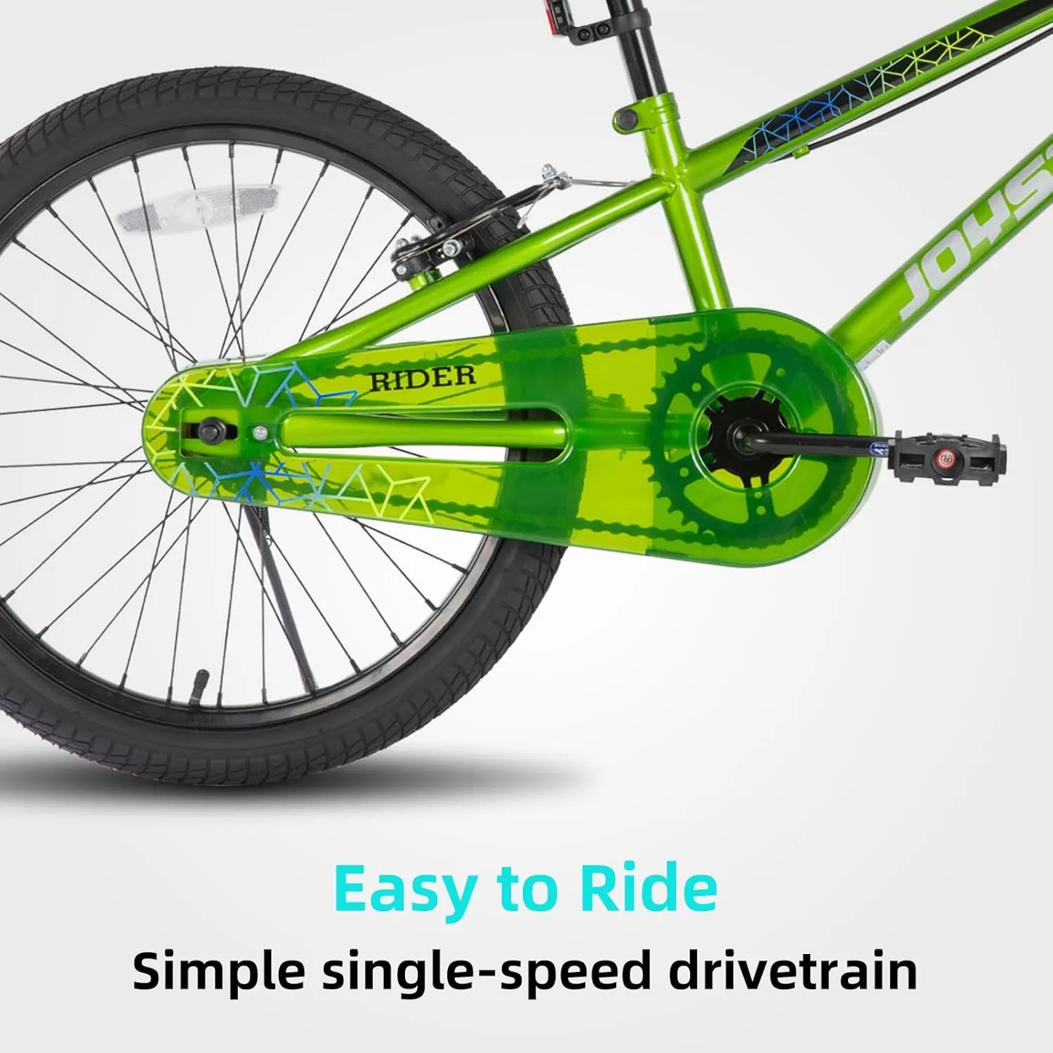 imageJOYSTAR Kids Bike for Ages 212 Years Old Boys Girls 1220 Inch BMX Style Kids Bikes with Training Wheels Children Bicycle for Kids and Toddler Multiple Colorshunter green