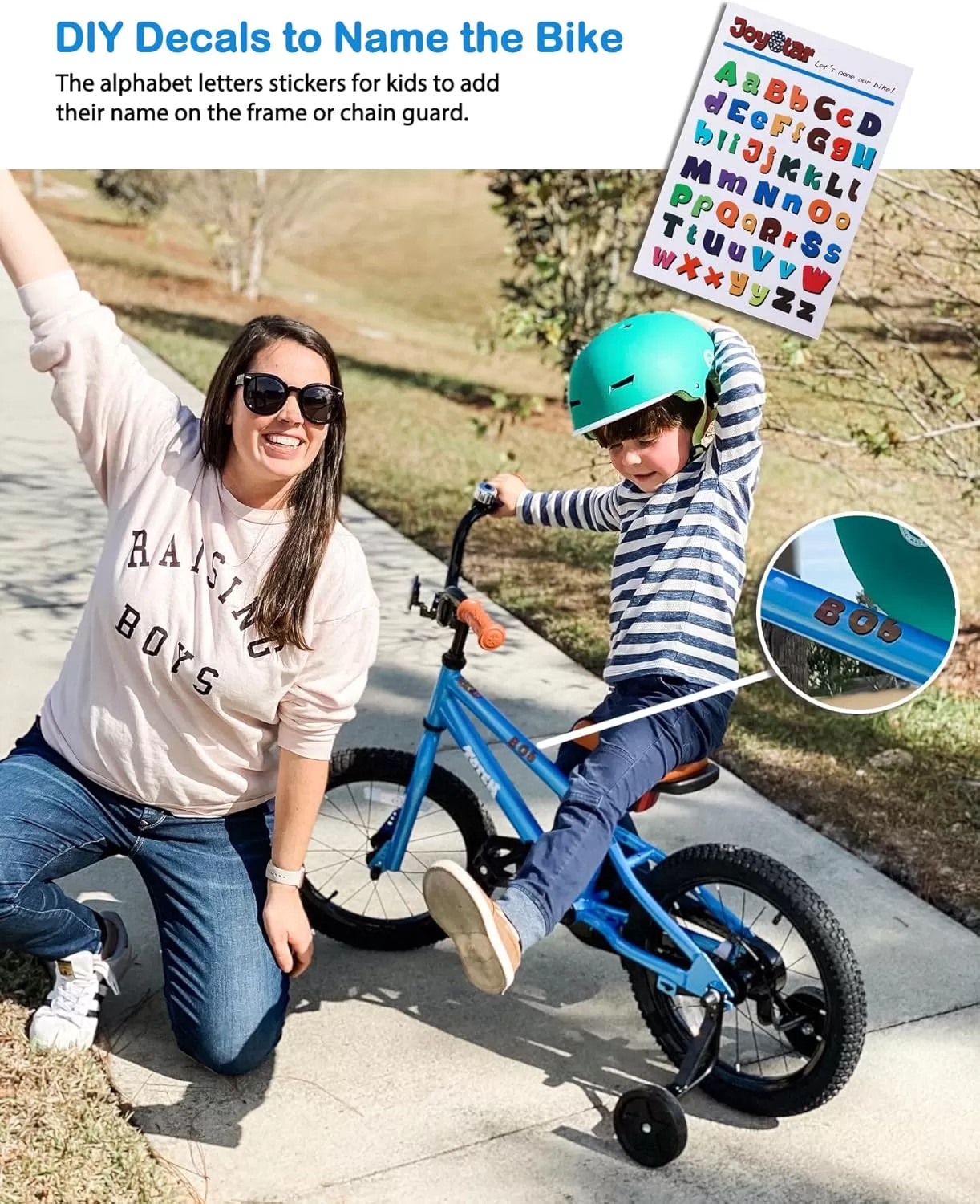 imageJOYSTAR Kids Bike for Ages 212 Years Old Boys Girls 1220 Inch BMX Style Kids Bikes with Training Wheels Children Bicycle for Kids and Toddler Multiple ColorsBlue