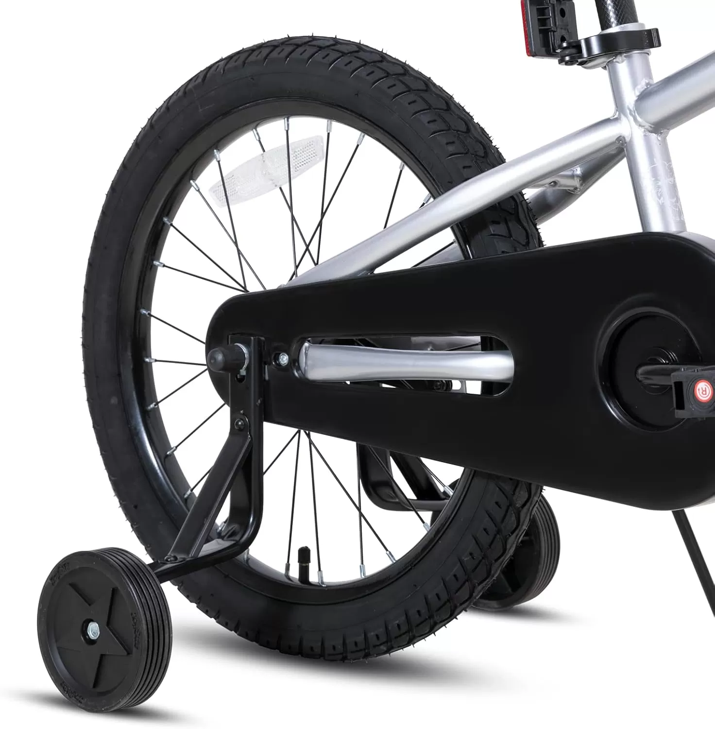 imageJOYSTAR Kids Bike for Ages 212 Years Old Boys Girls 1220 Inch BMX Style Kids Bikes with Training Wheels Children Bicycle for Kids and Toddler Multiple ColorsSilver