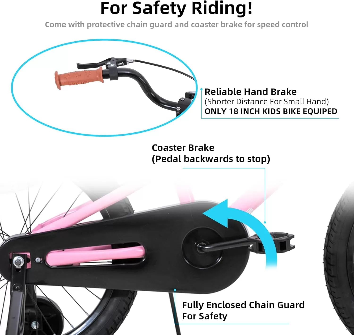 imageJOYSTAR Kids Bike for Ages 212 Years Old Boys Girls 1220 Inch BMX Style Kids Bikes with Training Wheels Children Bicycle for Kids and Toddler Multiple ColorsPink
