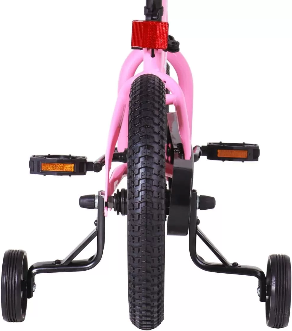 imageJOYSTAR Kids Bike for Ages 212 Years Old Boys Girls 1220 Inch BMX Style Kids Bikes with Training Wheels Children Bicycle for Kids and Toddler Multiple ColorsPink