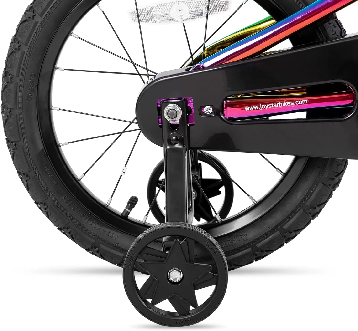 imageJOYSTAR Kids Bike for Ages 212 Years Old Boys Girls 1220 Inch BMX Style Kids Bikes with Training Wheels Children Bicycle for Kids and Toddler Multiple ColorsOil Slick