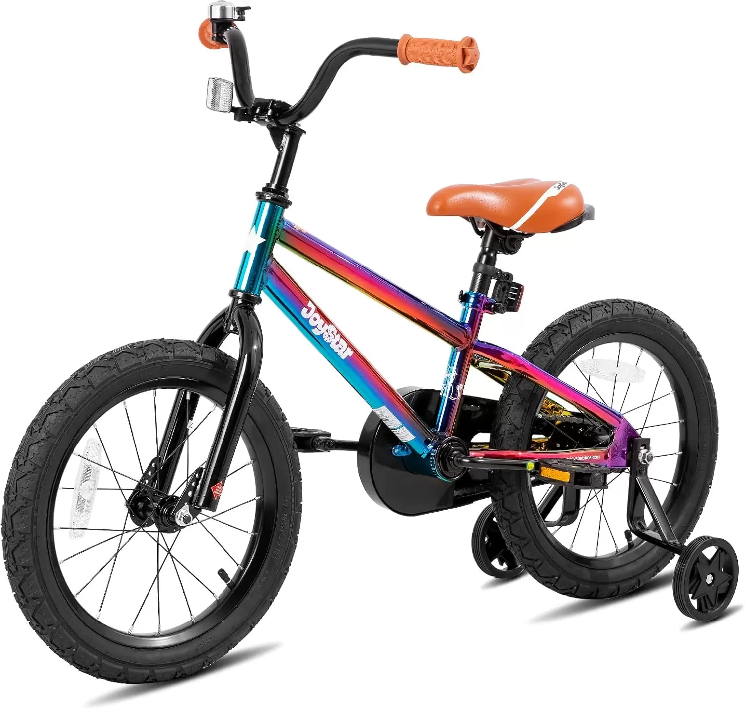 imageJOYSTAR Kids Bike for Ages 212 Years Old Boys Girls 1220 Inch BMX Style Kids Bikes with Training Wheels Children Bicycle for Kids and Toddler Multiple ColorsOil Slick
