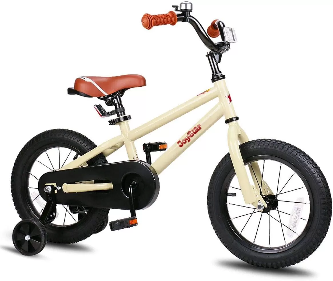 imageJOYSTAR Kids Bike for Ages 212 Years Old Boys Girls 1220 Inch BMX Style Kids Bikes with Training Wheels Children Bicycle for Kids and Toddler Multiple ColorsIvory