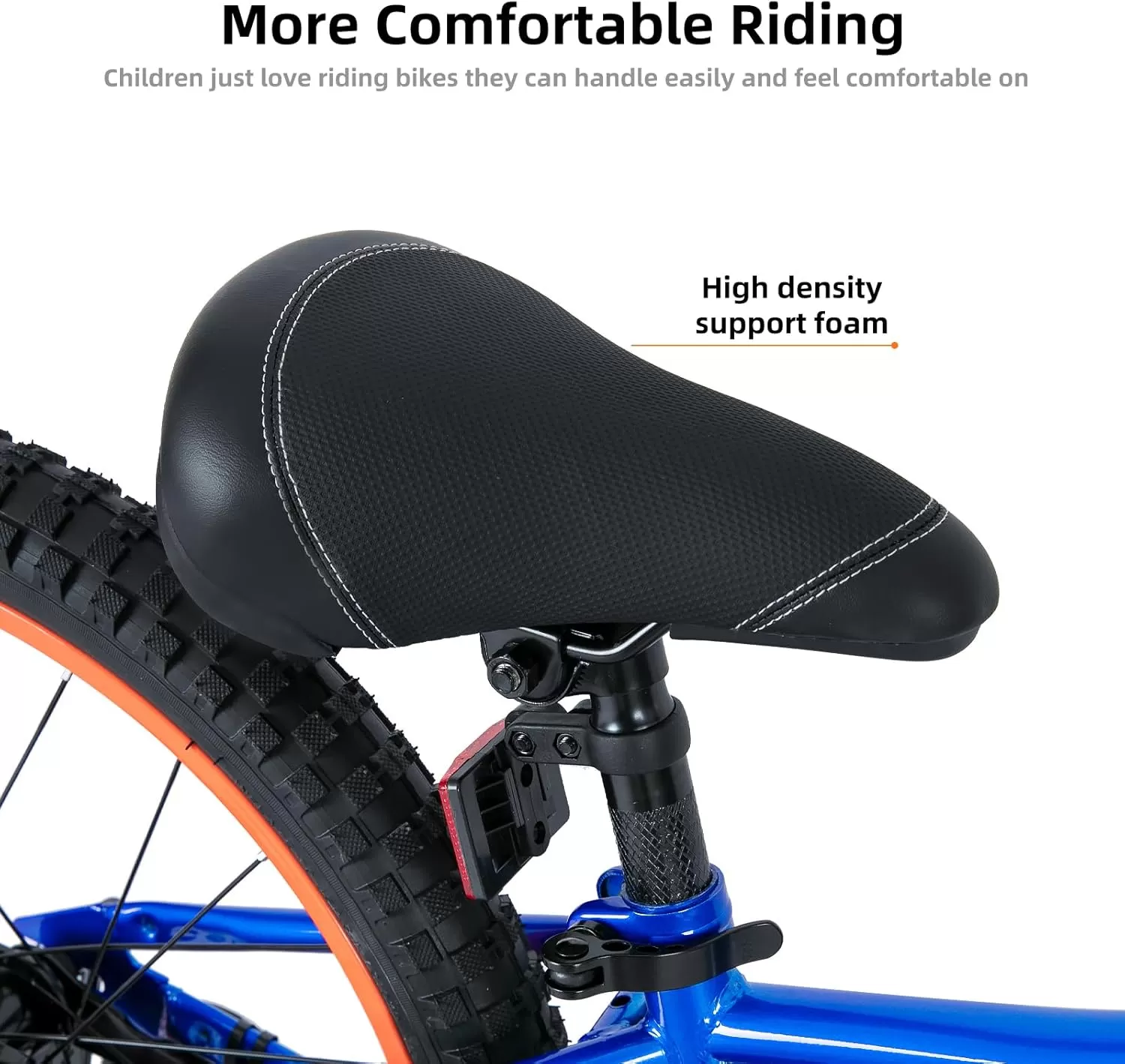 imageJOYSTAR NEO 20 Inch Kids Bike for Ages 610 Years Old Boys ampamp Girls 20 Inch Wheels Kids Mountain Bike with Training Wheels ampamp Handbrake Kids Bicycles Multiple ColorsBlue