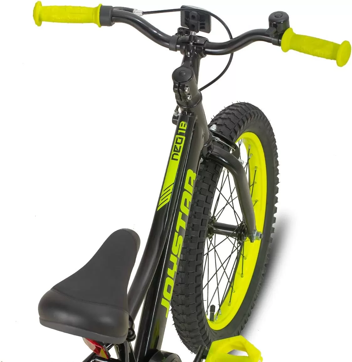 imageJOYSTAR NEO 20 Inch Kids Bike for Ages 610 Years Old Boys ampamp Girls 20 Inch Wheels Kids Mountain Bike with Training Wheels ampamp Handbrake Kids Bicycles Multiple ColorsBlack