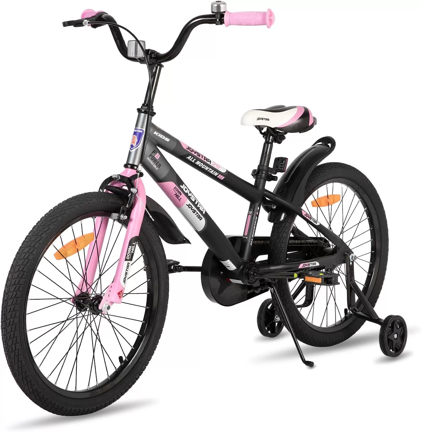 imageJOYSTAR New Berry Kids Bike for Boys and Girls Ages 312 Years Old 12 14 16 Inch Kids Bicycles with Training Wheels 20 Inch Bike with Kickstand Multiple ColorsPink