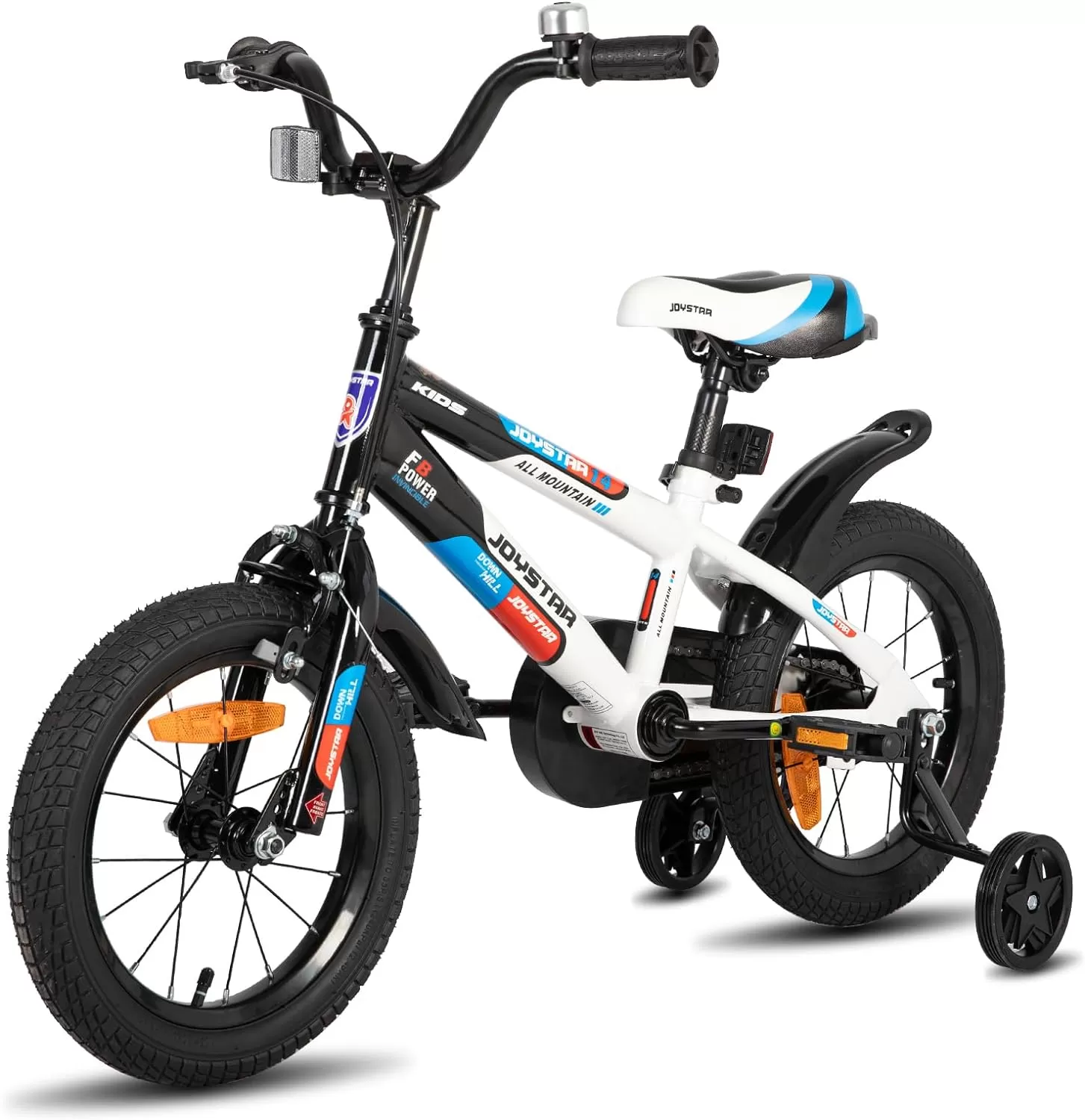imageJOYSTAR New Berry Kids Bike for Boys and Girls Ages 312 Years Old 12 14 16 Inch Kids Bicycles with Training Wheels 20 Inch Bike with Kickstand Multiple ColorsWhite