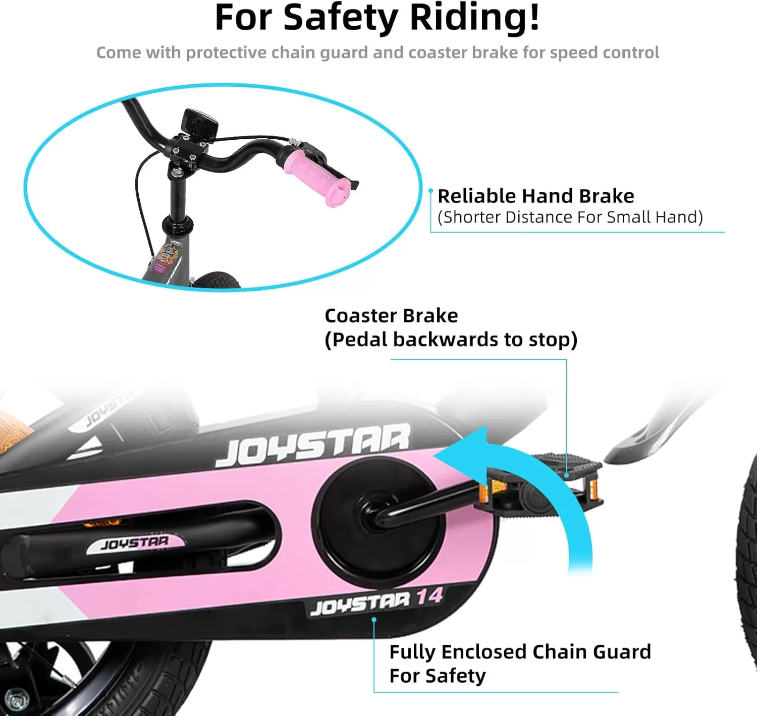 imageJOYSTAR New Berry Kids Bike for Boys and Girls Ages 312 Years Old 12 14 16 Inch Kids Bicycles with Training Wheels 20 Inch Bike with Kickstand Multiple ColorsPink
