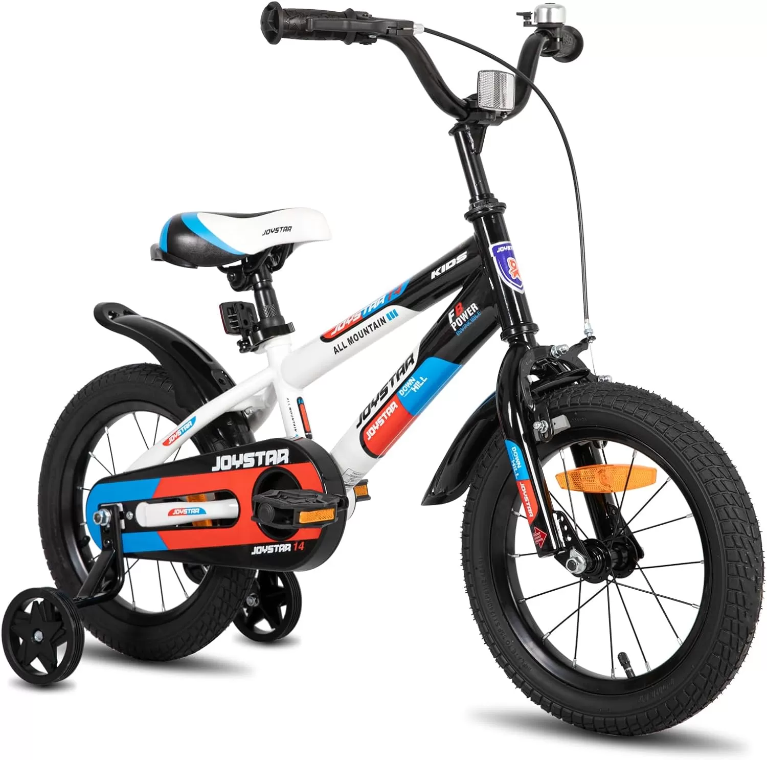 imageJOYSTAR New Berry Kids Bike for Boys and Girls Ages 312 Years Old 12 14 16 Inch Kids Bicycles with Training Wheels 20 Inch Bike with Kickstand Multiple ColorsWhite