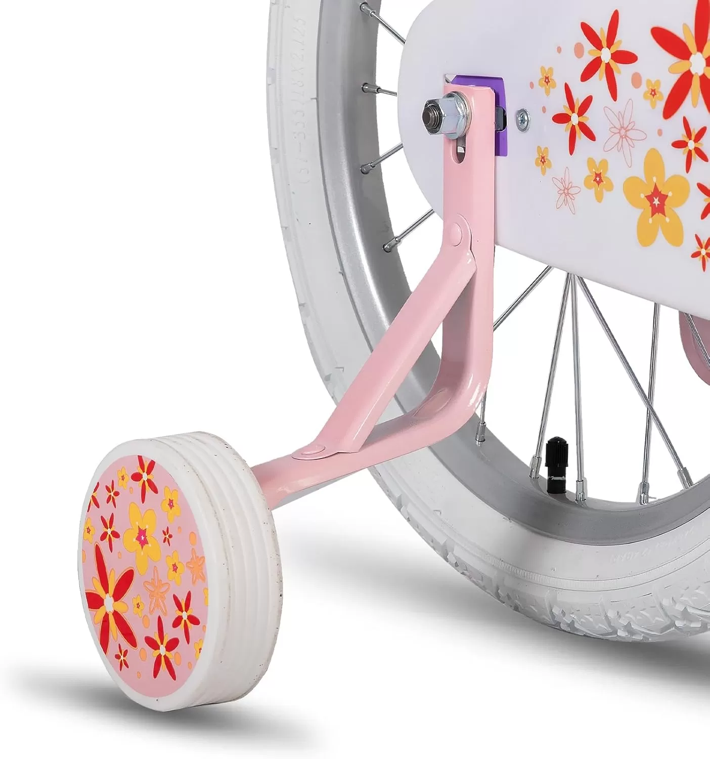 imageJOYSTAR Unicorn Kids Bike for Girls Ages 29 Years Old 12 14 16 18 Inch Kids Bike with Training Wheels Doll Seat Streamers and Basket Toddler Girls Bike Multiple ColorsPurple