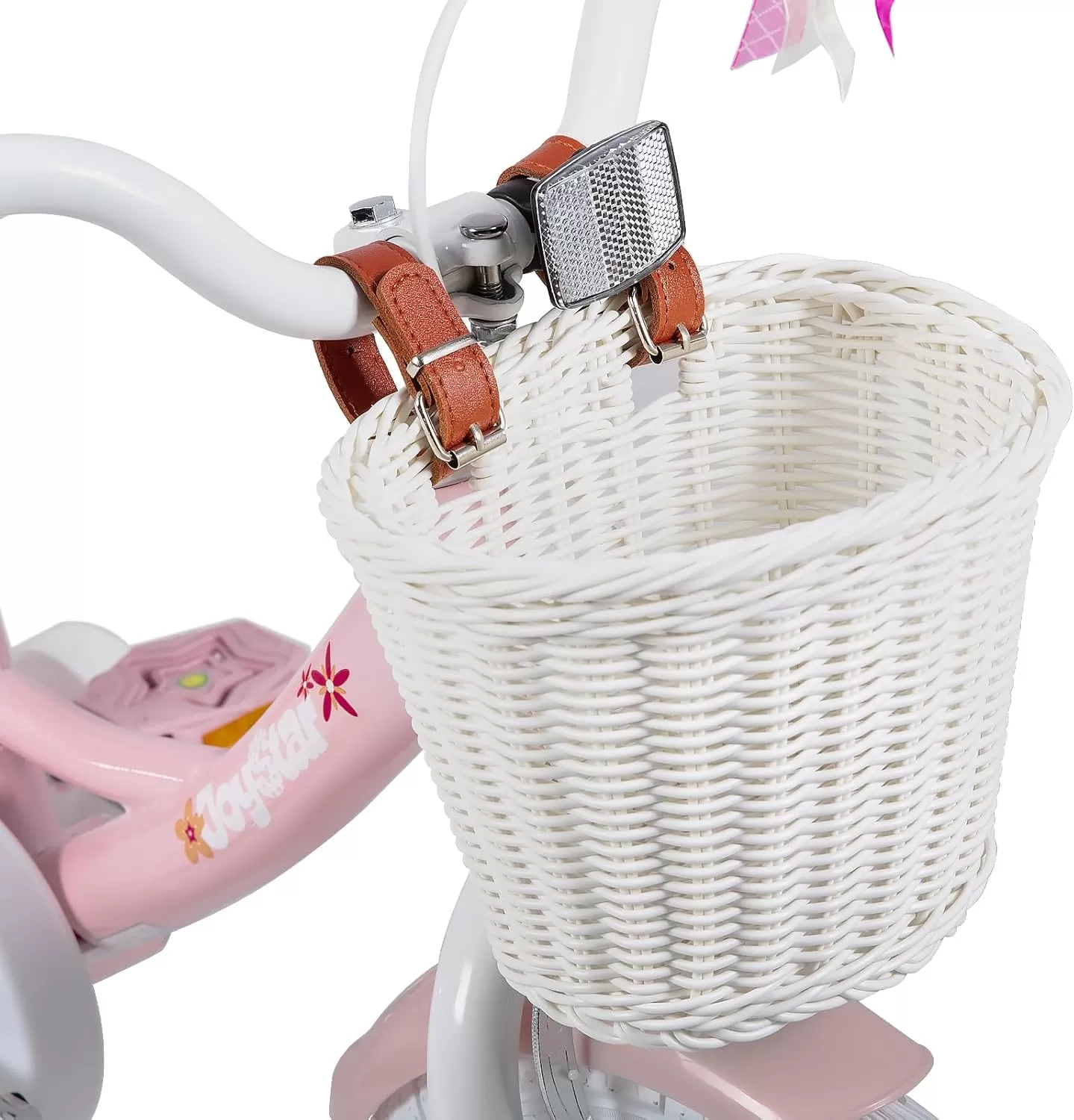 imageJOYSTAR Unicorn Kids Bike for Girls Ages 29 Years Old 12 14 16 18 Inch Kids Bike with Training Wheels Doll Seat Streamers and Basket Toddler Girls Bike Multiple ColorsPink
