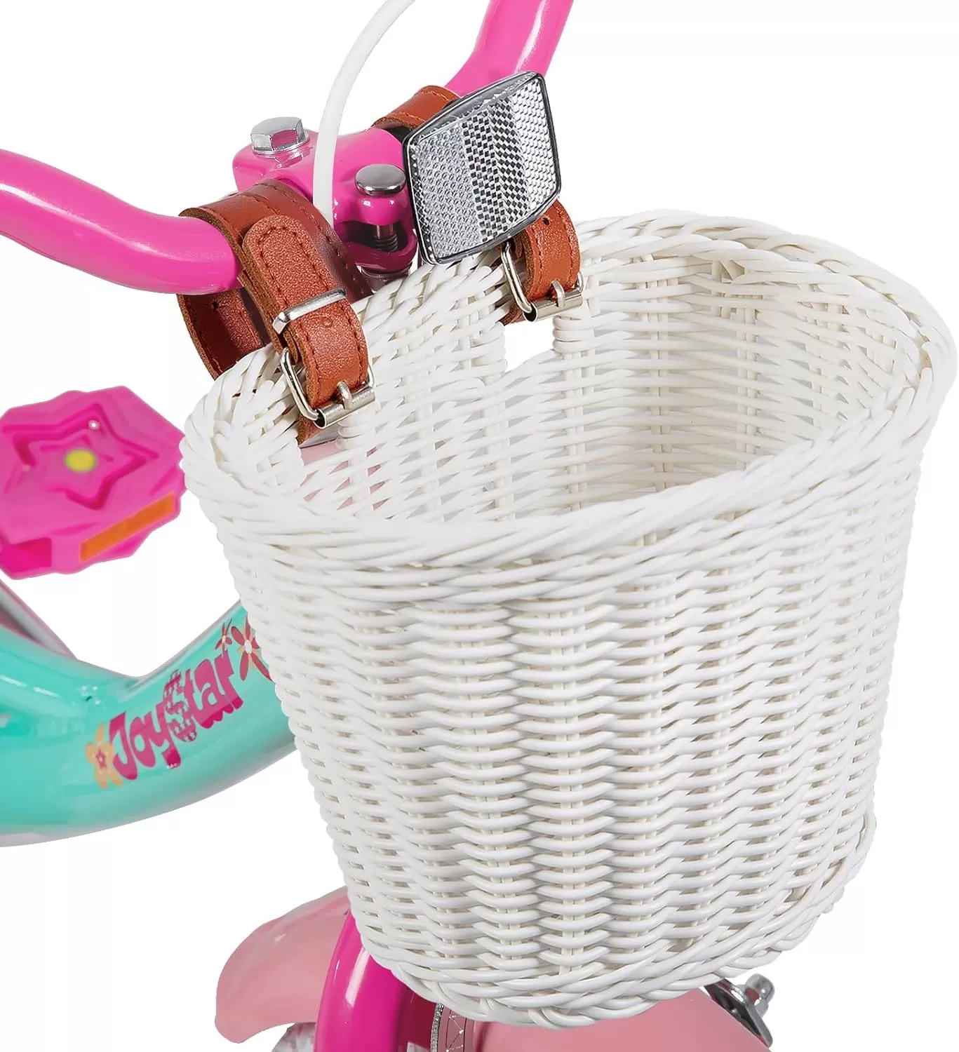 imageJOYSTAR Unicorn Kids Bike for Girls Ages 29 Years Old 12 14 16 18 Inch Kids Bike with Training Wheels Doll Seat Streamers and Basket Toddler Girls Bike Multiple ColorsGreen