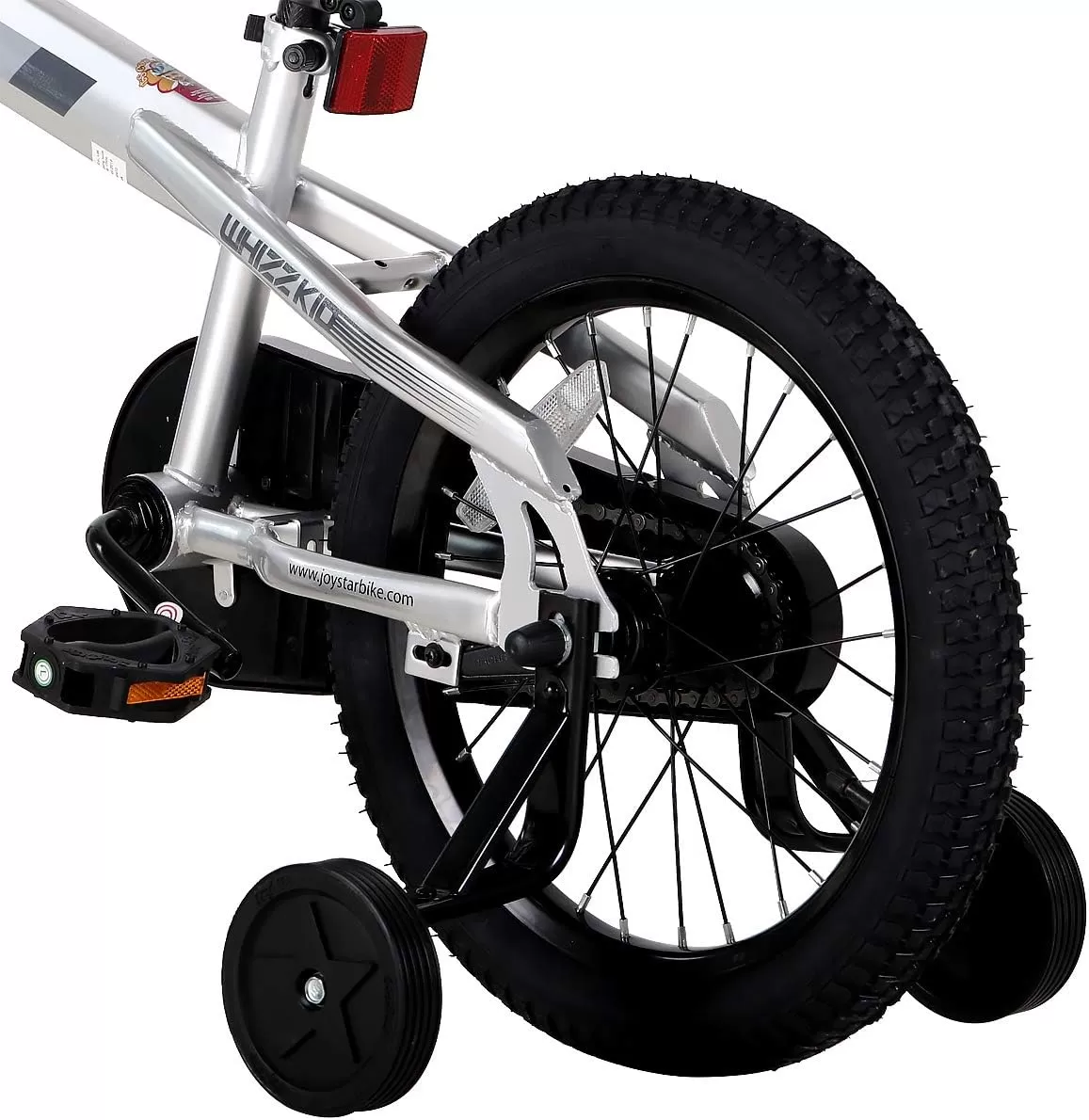 imageJOYSTAR Whizz Kids Bike 12 14 16 18 Inch Kids Bicycle for Toddler and Kids Ages 29 Years Old BMX Style Boys Bike with Training Wheels Children Bicycles Multiple ColorsSilver