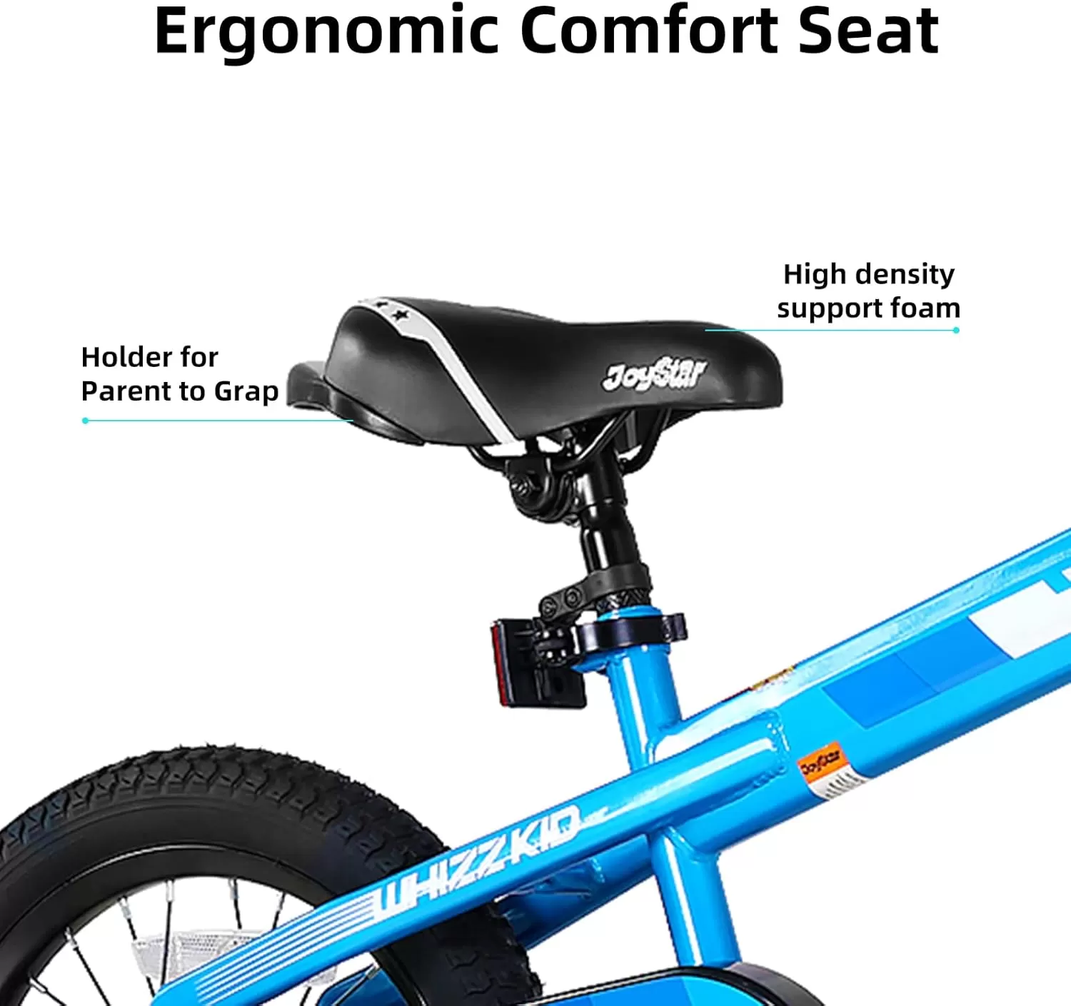 imageJOYSTAR Whizz Kids Bike 12 14 16 18 Inch Kids Bicycle for Toddler and Kids Ages 29 Years Old BMX Style Boys Bike with Training Wheels Children Bicycles Multiple ColorsBlue