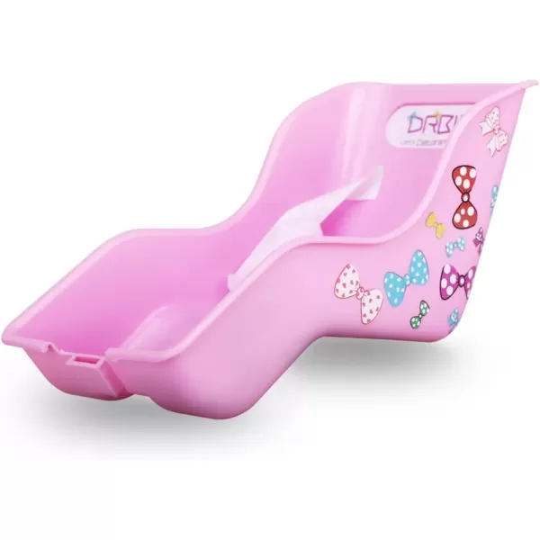 imageDRBIKE Doll Bike Seat Bicycle Seat with Decorate Yourself Decals for Girls Bike Doll Carrier Fits Standard Sized Dolls and Stuffed Animals Bike Attachment Kids Bike AccessoriesPink