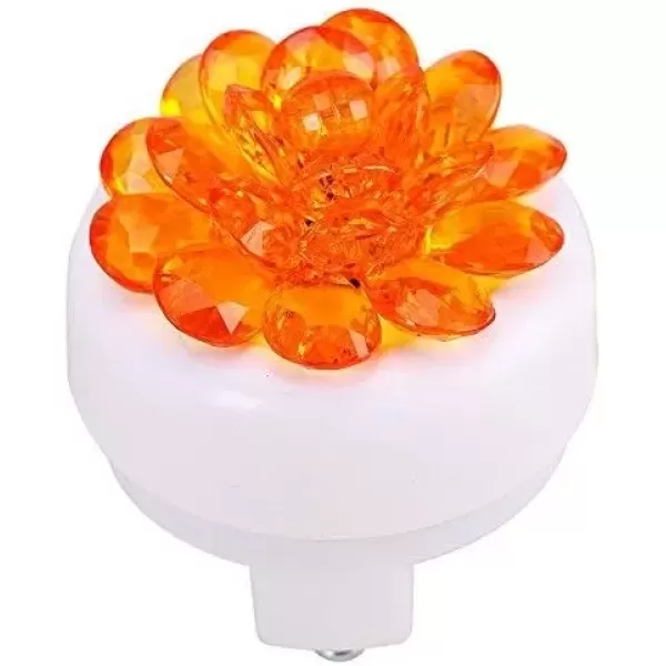 imageDRBIKE Kids Bike Bell for Girls Replacement Bicycle Handlebar Bell with Plastic Flower Cute Bike Safe Cycling Ring Horn Kids Bike AccessoriesCrystal Orange
