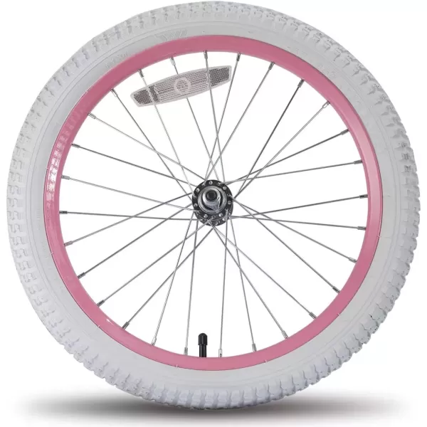 imageJOYSTAR 12 14 16 18 Inch Kids Bike Front Wheels Replacement with Solid Air Rubber Tire and Inner Tube Bicycle Bike Wheels Dont Fit with Huffy Bike Black ampamp WhiteWhite 20 Inch